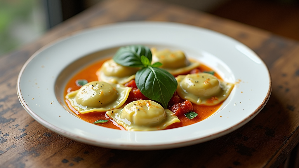 Ricotta and Spinach Ravioli